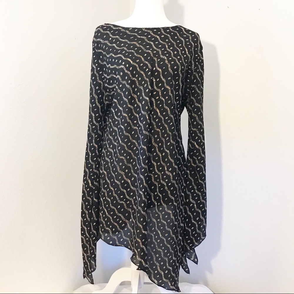 Unique Spectrum Ladies Angled Boatneck Blouse